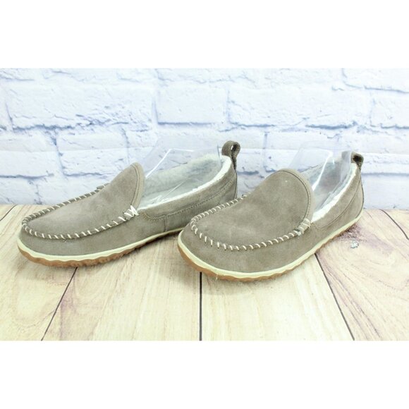 LL Bean Mountain Slippers Moccasin Dark Cement Size 8 M - Picture 2 of 9